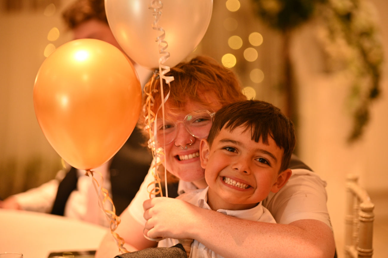 small boy at Birthday Party 